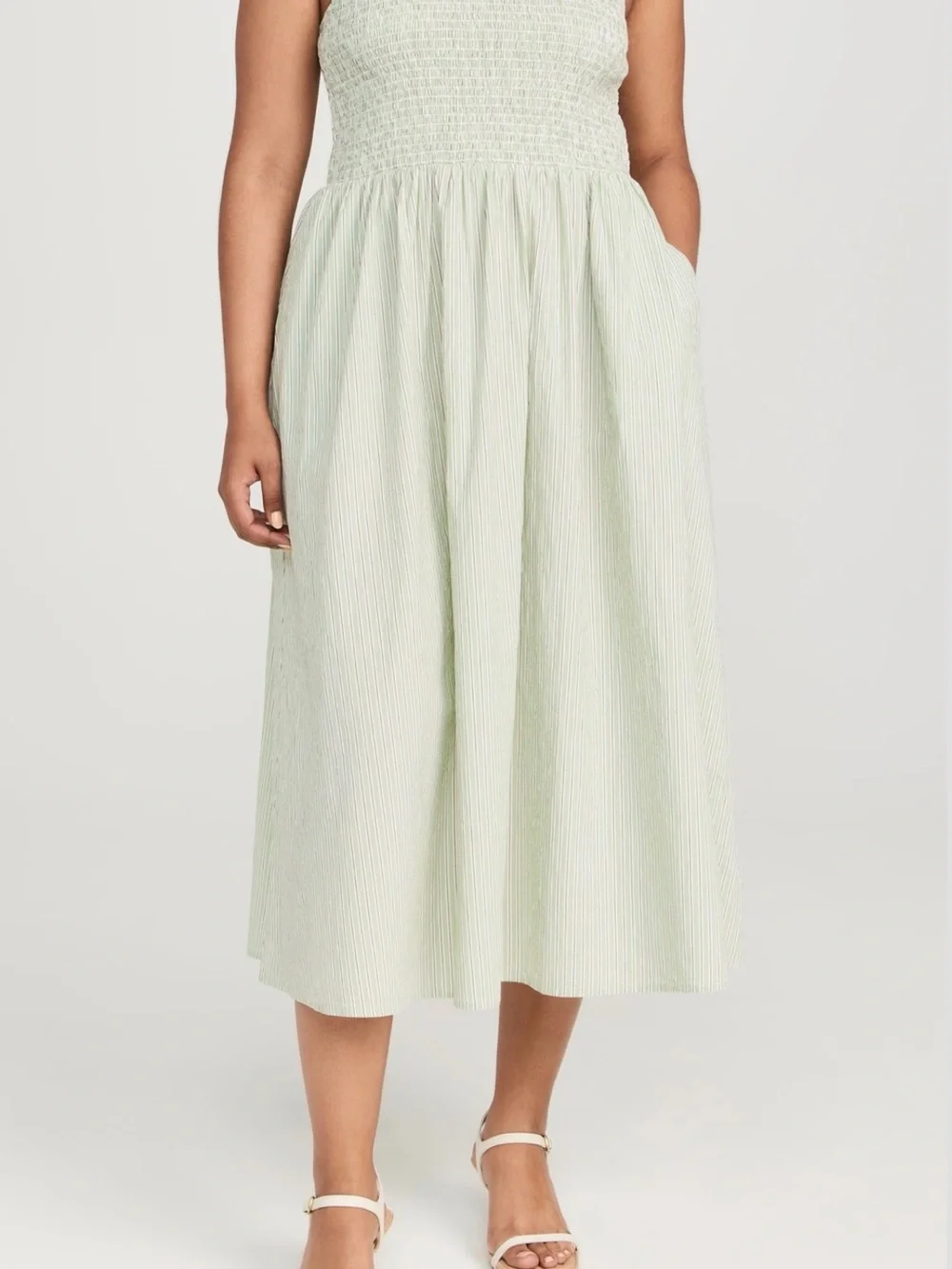Madewell Melody smocked midi dress